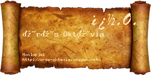 Órás Oktávia névjegykártya